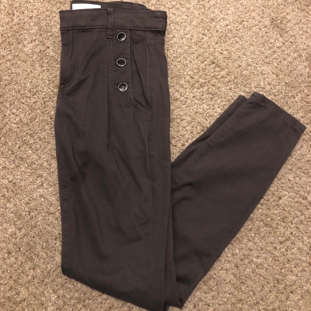 Loft pants with buttons